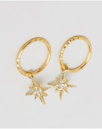 SAINT VALENTINE - North Star Mini Hoops - Gold