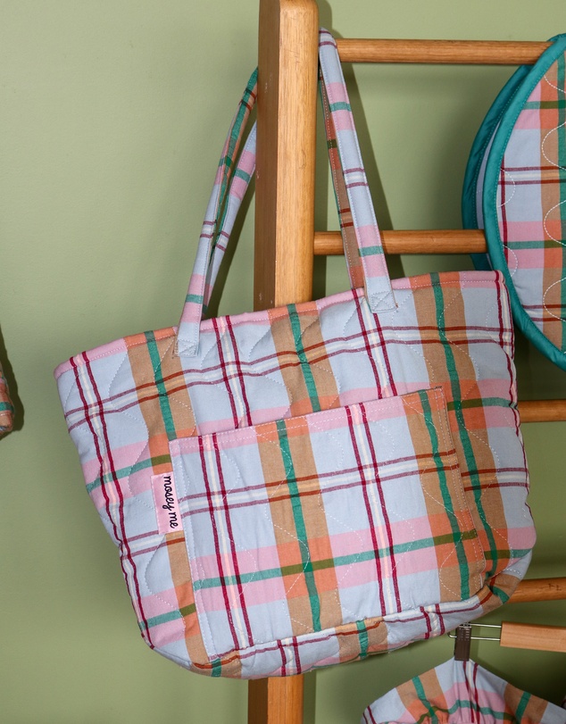 Mosey Me - Confetti Plaid Quilted Bag