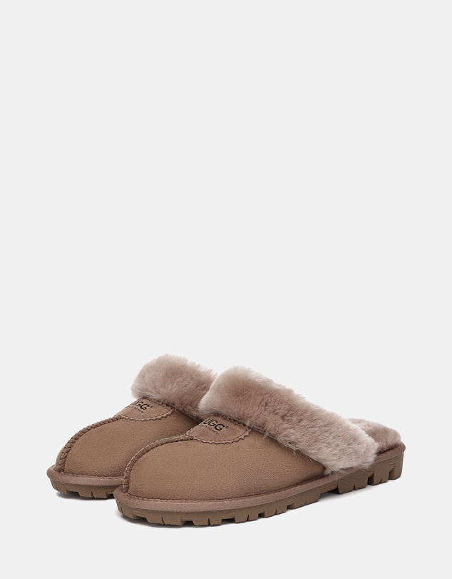EVERAU - Australian Shepherd Ugg Waffle Slipper Sheepskin Upper House Shoes
