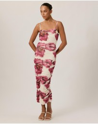 Tussah - Eloise Printed Gathered Midi Dress