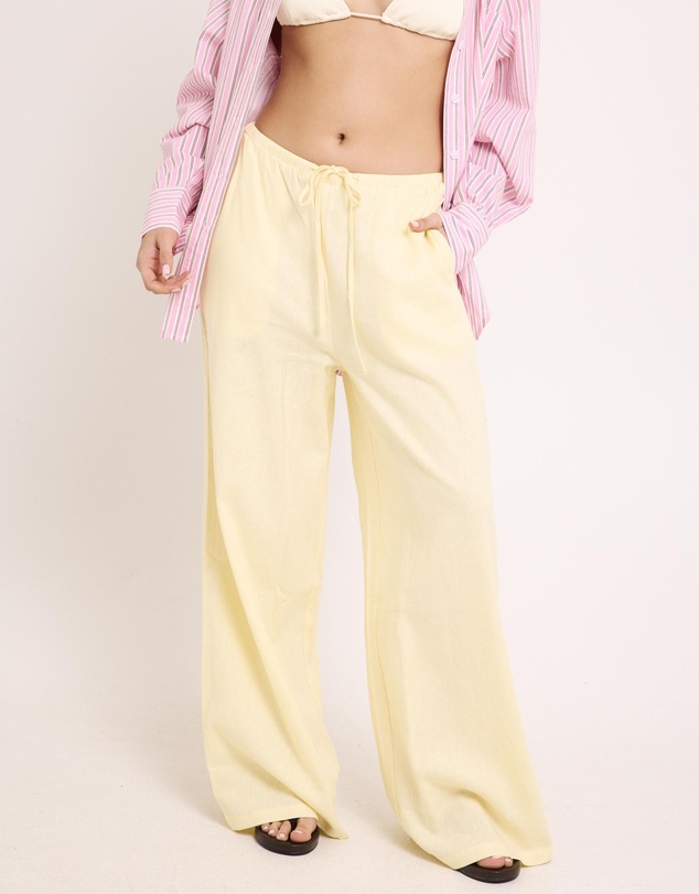 Subtitled - Hideaway Linen Wide Leg Pants