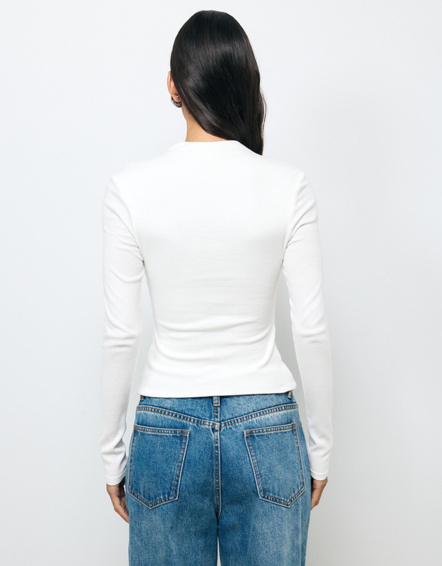 AERE - Aurelie Buttoned LS Top