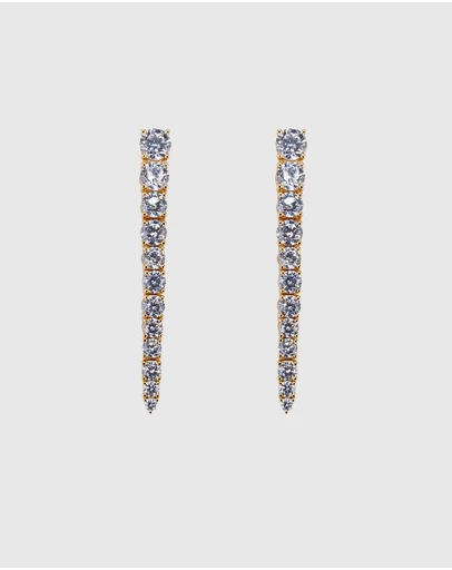 Izoa - Josephine Cubic Zirconia Earrings