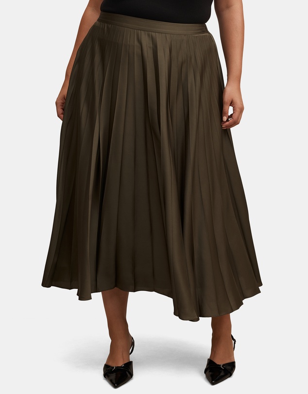 Forever New Curve - Delphine Curve Pleated Midaxi Skirt