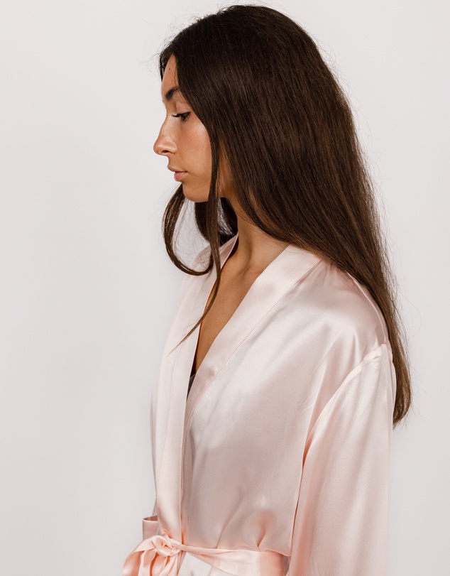 SILK MAGNOLIA - Silk Robe Dressing Gown