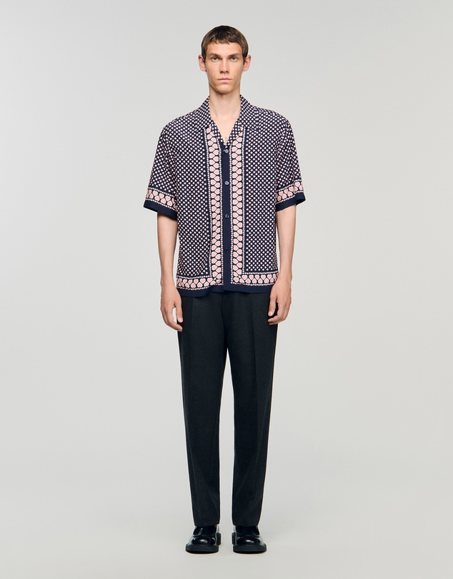 Sandro - All Over Coeur Mc Shirt