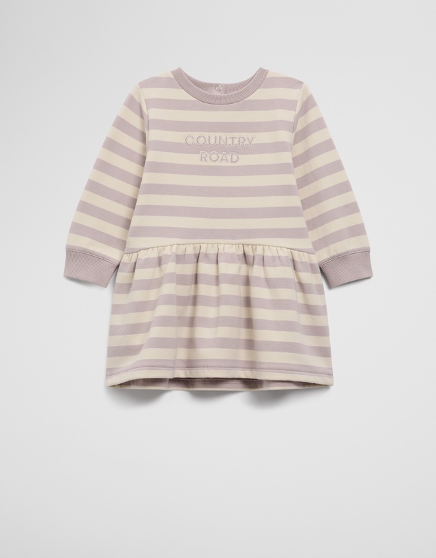 Country Road - Organically Grown Cotton Stripe Sweat Dress