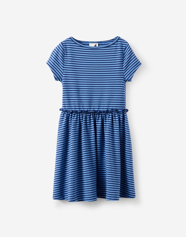 Cotton On Kids - Boat Neck Frill Short Sleeve Dress