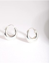 Lovisa - Silver Mini Chubby Huggie Earrings