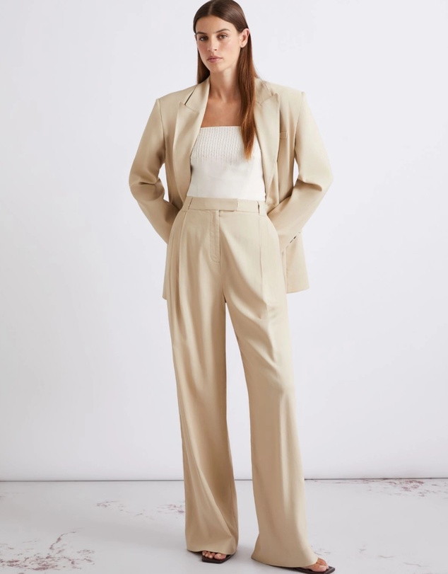 Marella - Twill Wide-Leg Trousers