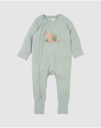 Bebe by Minihaha - Charlie Kangaroo Organic LS Zipsuit - Babies