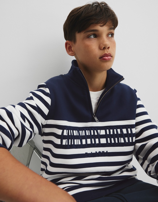 Country Road - Teen Australian Cotton Heritage Half Zip Sweat