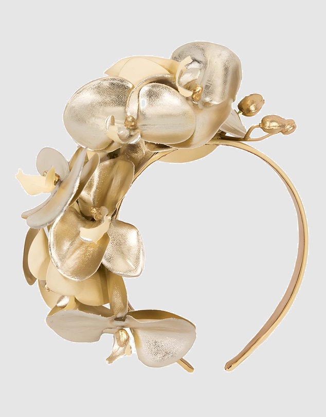 Max Alexander - Gold Orchid Racing Fascinator