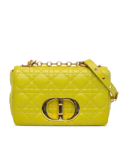 Dior - Pre-Loved Small Calfskin Cannage Caro Bag