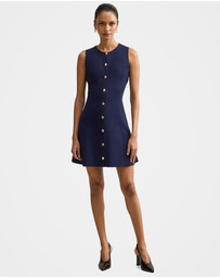 Forever New Petite - Lucienne Petite Fit and Flare Knitted Mini Dress