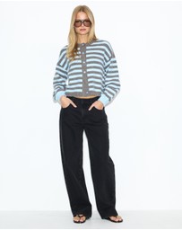 Dazie - Kira Stripe Cardigan