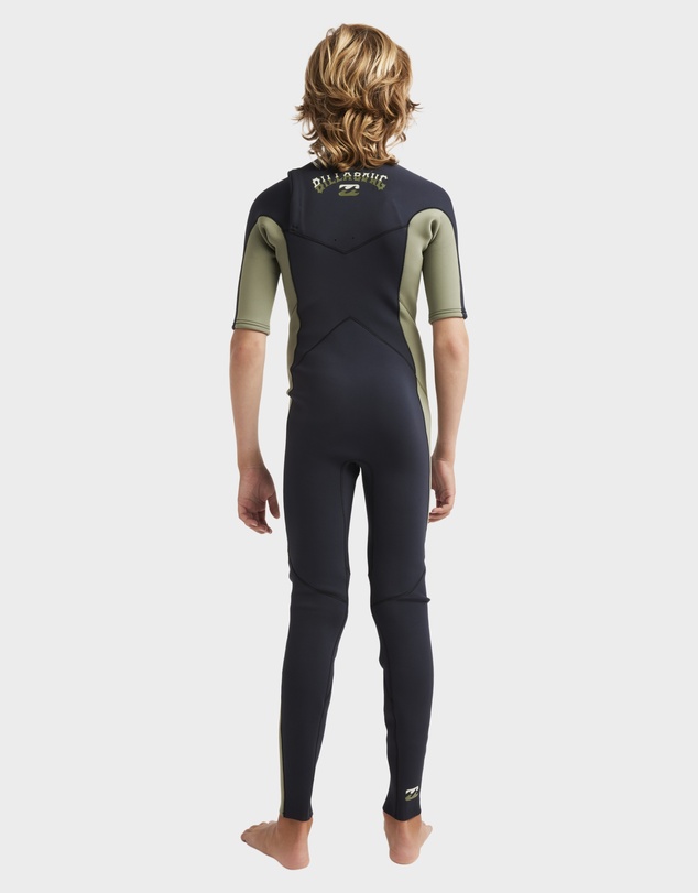 Billabong Kids - Boys 8 to 16 Absolute Natural Chest Zip Wetsuit