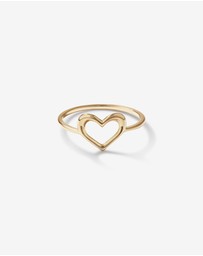 Michael Hill - Open Heart Ring in 10kt Yellow Gold