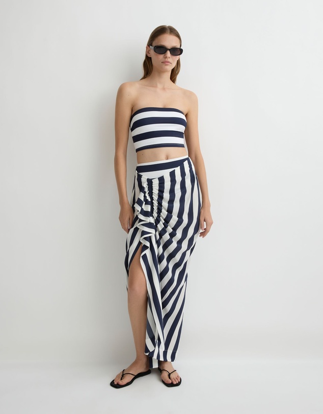 BONDI BORN - Orta Silk Draped Skirt