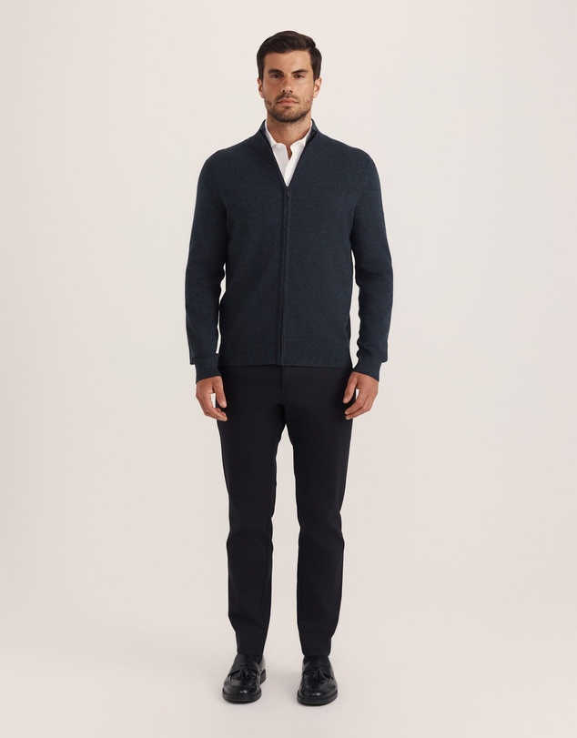 SABA - Franklin Merino Wool Knit Zip Through