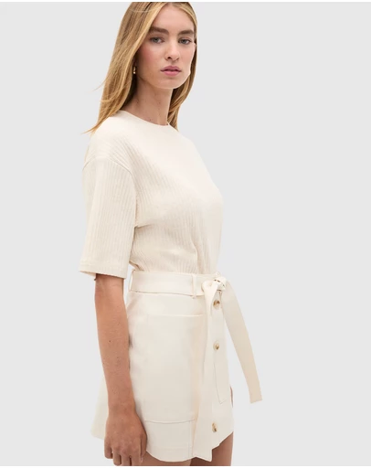 Seed Heritage - Cotton Rib Longline Tee