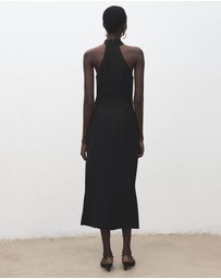 M.N.G - Halter-Neck Dress With Metal Embellishment