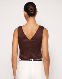AERE - Thea Linen Tank