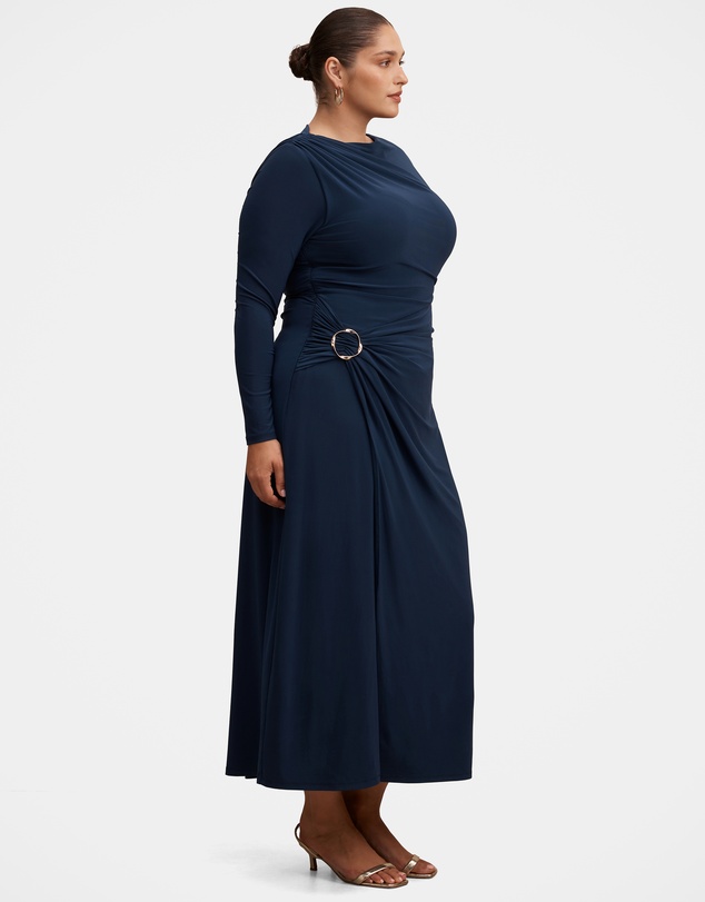 Forever New Curve - Kingsley Curve Hardware Jersey Midi Dress