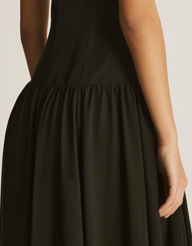 Atmos&Here - Amie Contrast Pleat Skirt Maxi Dress