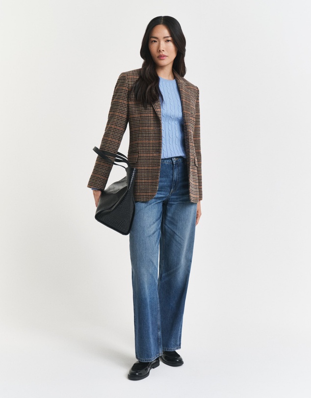 Gant - Stretch Cotton Cable Crew Neck Knit