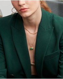 Ottoman Hands - Noa Emerald Pendant Necklace