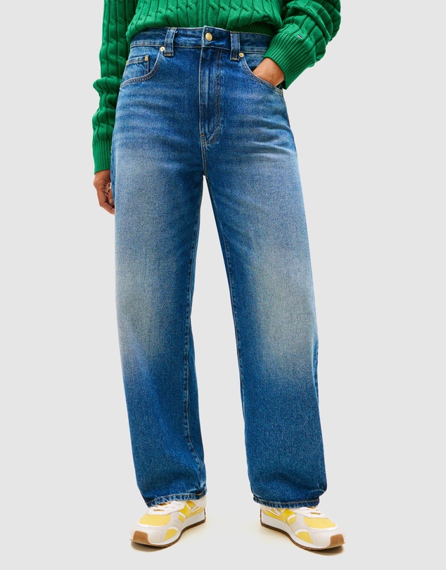 Tommy Hilfiger - Mid Rise Tapered Barrel Leg Jeans