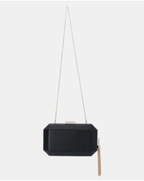 Olga Berg - Lia Facetted Clutch With Tassel