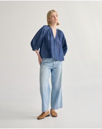 Oxford - Freya Button Up Top