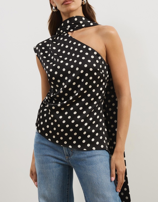Atmos&Here - Charlotte One Shoulder Scarf Top