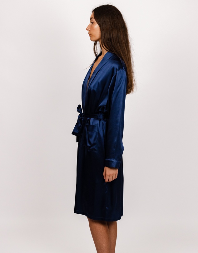 SILK MAGNOLIA - Silk Robe Dressing Gown