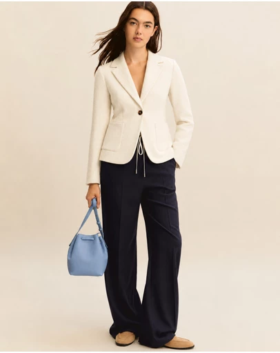 Emme | Max Mara Group - Wool White Textured Blazer