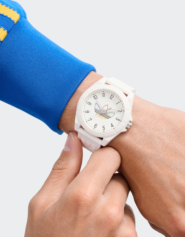 adidas Originals - Project Four 41mm White Dial and Resin Strap Analogue Watch
