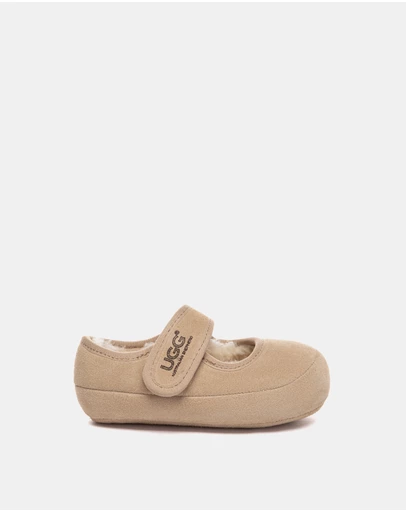 EVERAU - Australian Shepherd Ugg Millie Toddler Cow Suede Upper Loafer Oxfords Flats