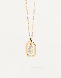 PDPAOLA - Mini Letter E Gold Necklace
