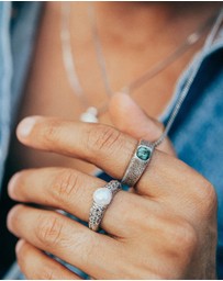 Haze & Glory - ICONIC EXCLUSIVE - Ring Men Ocean Signet 925 Sterling Silver