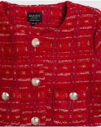 Bardot Junior - Sutton Boucle Crop Jacket - Kids-Teens