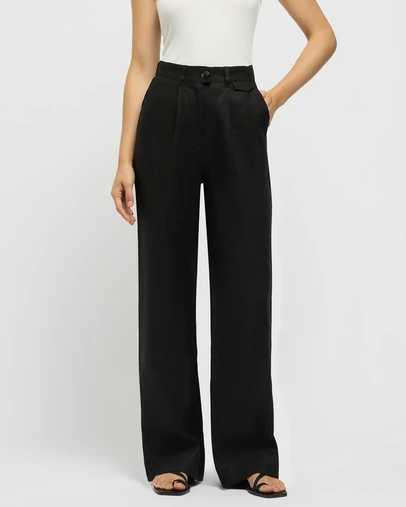 FRIEND of AUDREY - The Linen Pocket Trouser