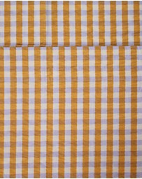 Mosey Me - Mango Seersucker Flat Sheet