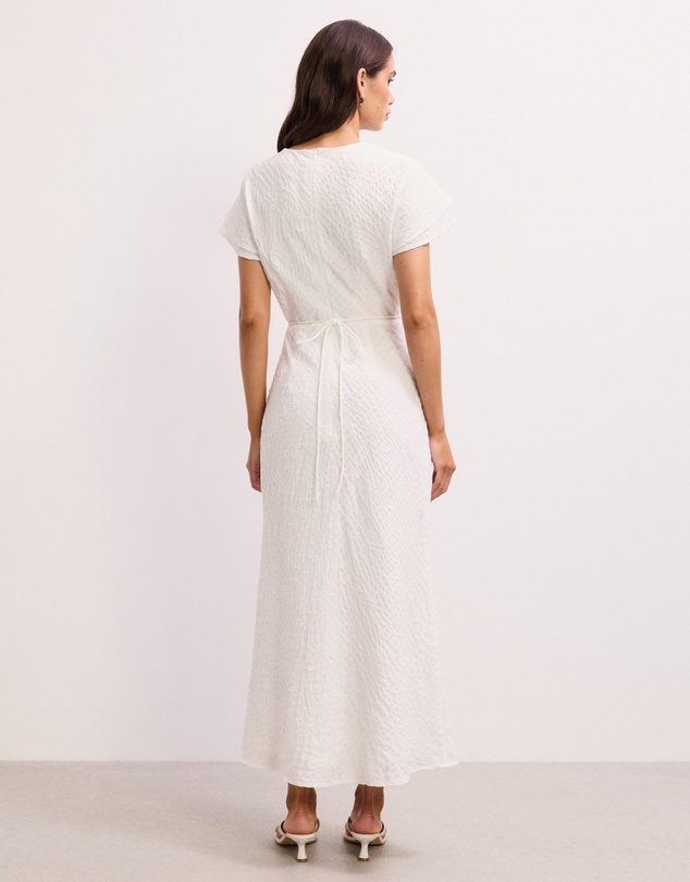 The Fated - Willow Flutter Sleeve Midi Dress