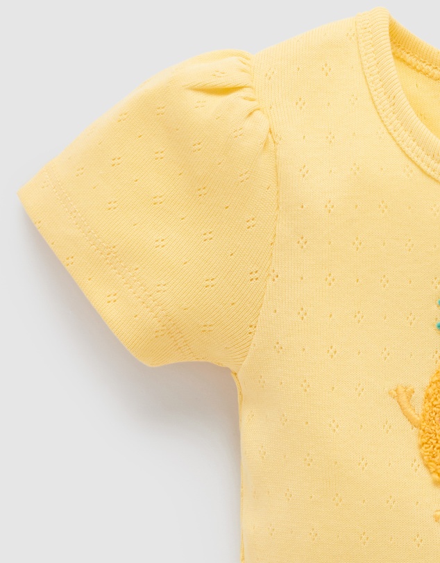 Purebaby - Pointelle Tee -Kids-Babies