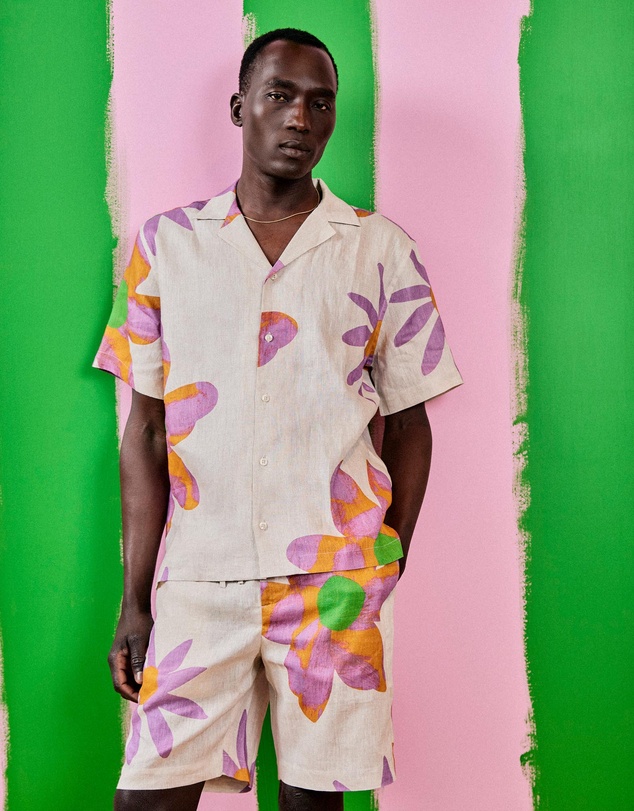 Frescobol Carioca - FC X John Booth Felipe Linen Shorts