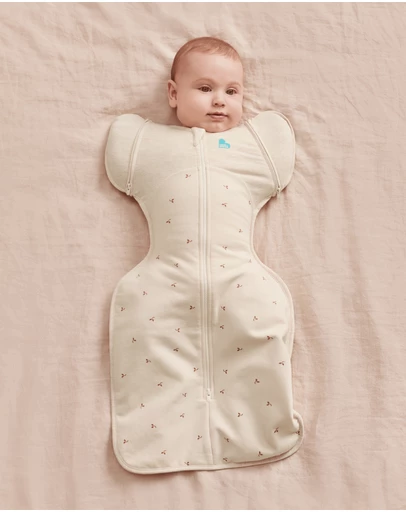 Love to Dream - Swaddle Up™ Transition Bag 1.5 TOG Stretch Cotton Fleece Twigs Oatmeal