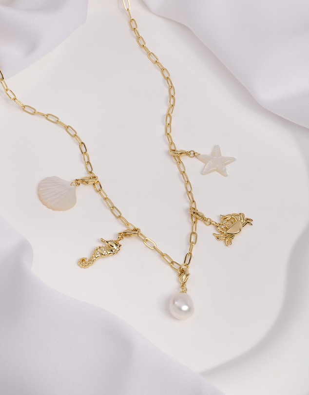 Wanderlust + Co - Keepsakes Pearl Gold Necklace