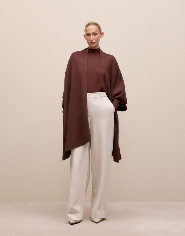 Trenery - Merino Mock Neck in Espresso